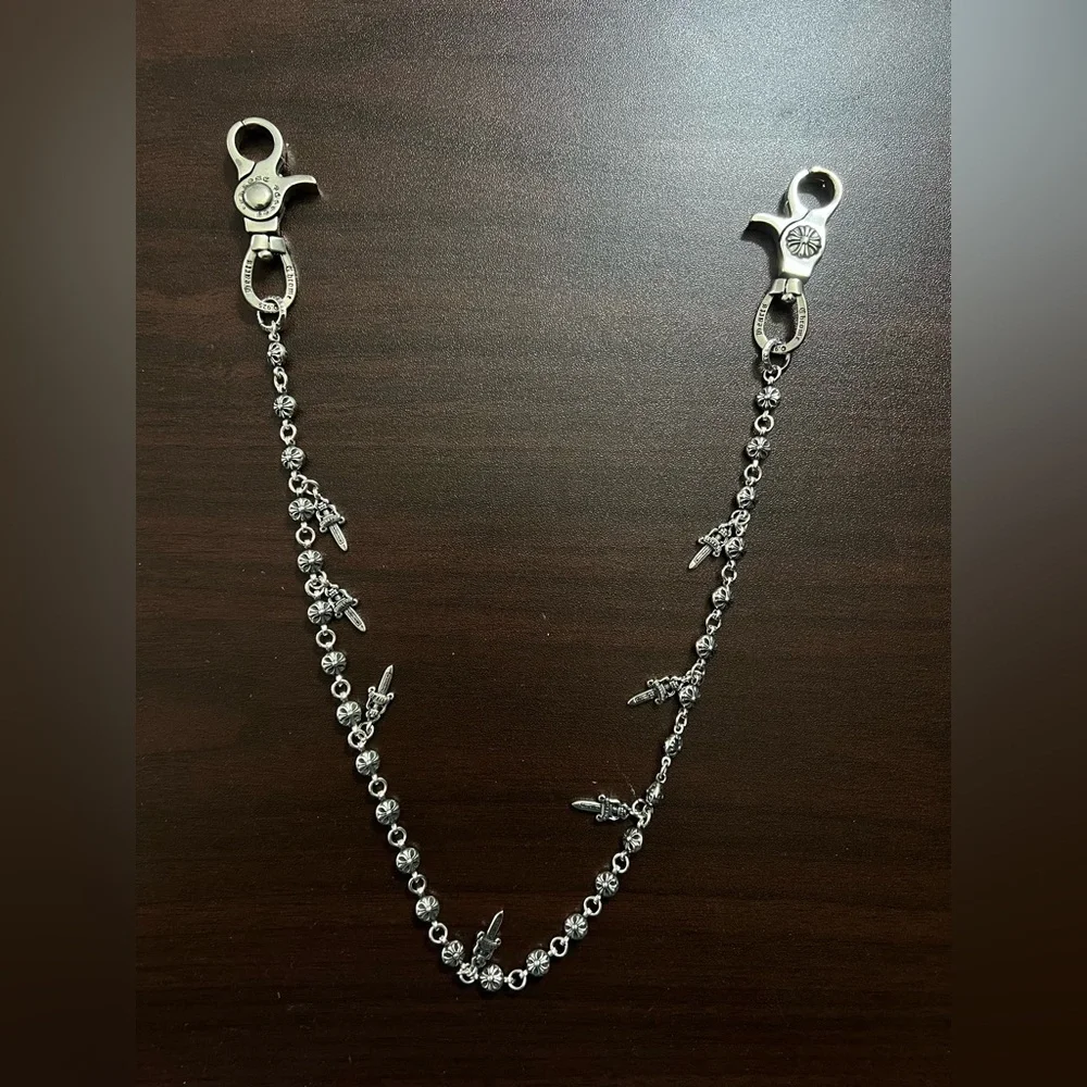 Chrome Hearts Silver Metal Key chain For Men